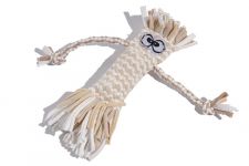 Игрушка (Wogy) пищалка Чубрик плетеный для собак, 23х4х3.5см