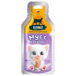 TiTBiT 0,015кг Мусс из курицы лакомство для кошек