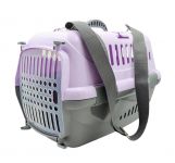 Переноска (ЗЭ) Турне с прозрачной пластиковой дверцей (коврик + ремень) 48*32*32 см для животных, фиолетовая Переноска (ЗЭ) Турне с прозрачной пластиковой дверцей (коврик + ремень) 48*32*32 см для животных, фиолетовая