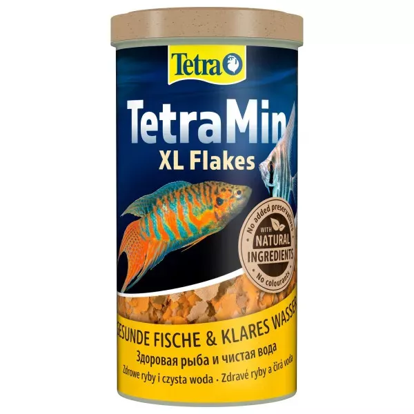 Tetra Min XL Flakes 1л корм хлопья крупные для рыб