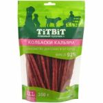 TiTBiT 0,35кг колбаски Кальяри для собак всех пород XXL выгодная упаковка