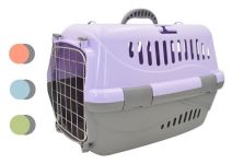 Переноска (Зооэкспресс) Турне с металлической дверцей 48*32*32 см для животных фиолетовая Переноска (Зооэкспресс) Турне с металлической дверцей 48*32*32 см для животных фиолетовая