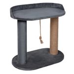 Когтеточка (Rich Breed) Котодискотека, джут (62х35х60) серый