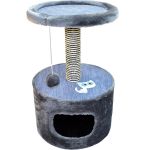 Домик (Зооник) 22088-1 круглый, однотонный мех+меб.ткань, серый (420х660) Домик (Зооник) 22088-1 круглый, однотонный мех+меб.ткань, серый (420х660)