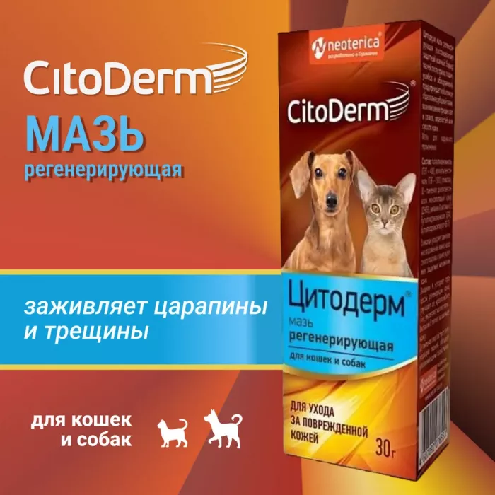 Мазь (CitoDerm) 30гр регенерирующая (40)