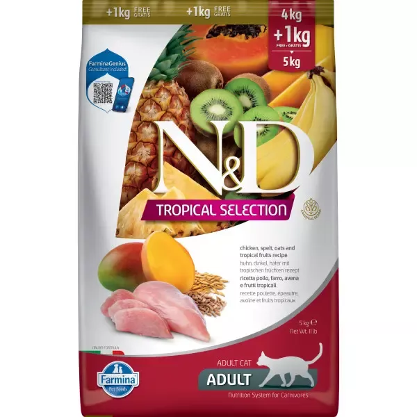 Farmina (Фармина) N&D Tropical Selection Cat 4+1кг курица для кошек