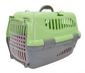 Переноска (Зооэкспресс) Турне с прозрачной пластиковой дверцей 48*32*32 см для животных зеленая Переноска (Зооэкспресс) Турне с прозрачной пластиковой дверцей 48*32*32 см для животных зеленая