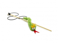 Дразнилка GoSi для кошек С ВАЛЕРИАНОЙ ЗМЕЙКА Ира с короной зеленая 17см