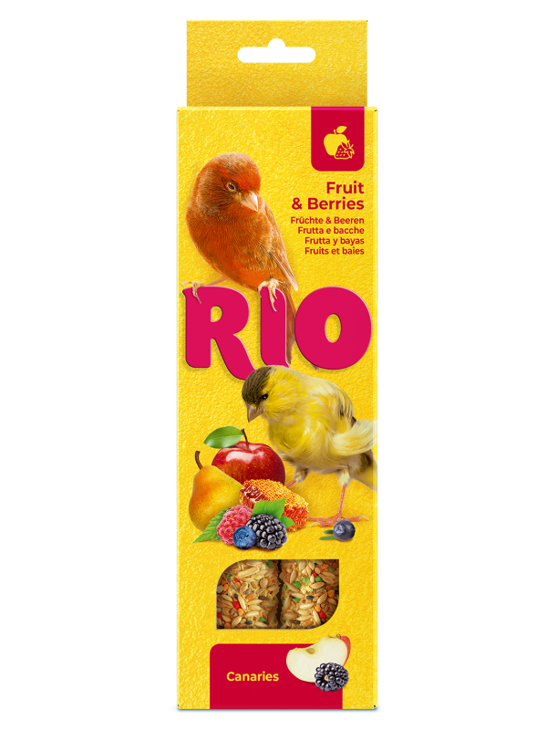 Rio палочки 0,04кг*2шт для канареек с фруктами и ягодами, 80г