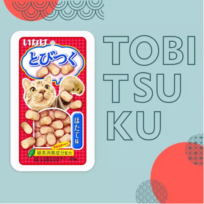 Inaba Tobitsuku 0,025кг со вкусом морского гребешка лакомство для кошек