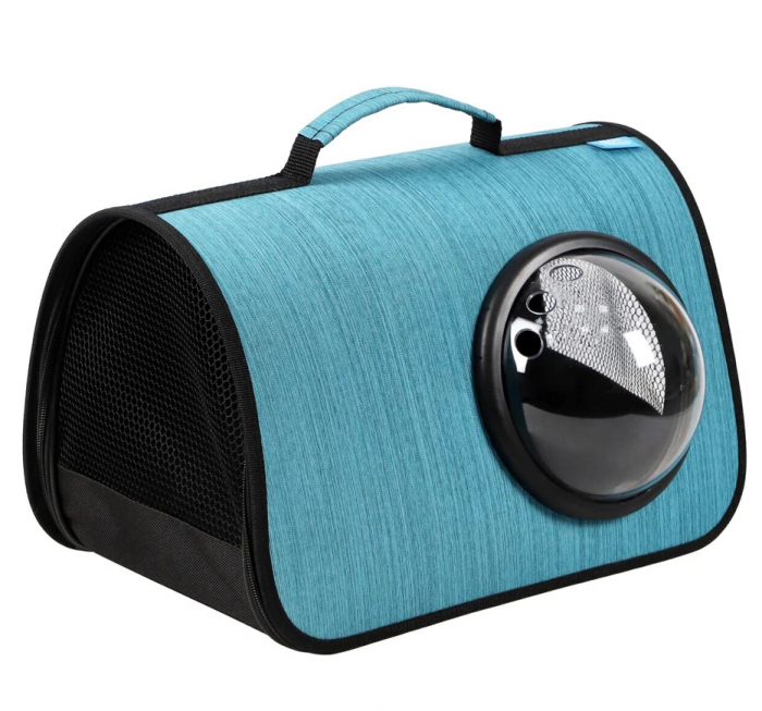 Сумка-переноска (Rich Breed) MYJET иллюминатор/сетка размер L 46*27*28 фиолетовый