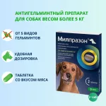 Милпразон (KRKA) 12,5/125мг 2таб. антигельминтик для собак свыше 5кг, 1таб./5-25кг (ЛИЦЕНЗИЯ) Милпразон (KRKA) 12,5/125мг 2таб. антигельминтик для собак свыше 5кг, 1таб./5-25кг (ЛИЦЕНЗИЯ)