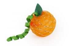 Игрушка (Wogy) погремушка Апельсин 6см с пружинкой для кошек