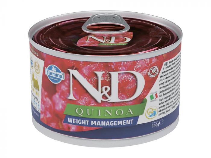 Farmina (Фармина) N&D 0,14кг DOG QUINOA WEIGHT MANAGEMENT MINI с киноа, для контроля веса собакам мини пород