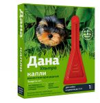 Дана Ультра капли 0,4мл (1пип) для собак и щенков до 5кг от блох и клещей (ЛИЦЕНЗИЯ) Дана Ультра капли 0,4мл (1пип) для собак и щенков до 5кг от блох и клещей (ЛИЦЕНЗИЯ)