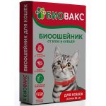 БиоВакс ошейник (2мес) 35см для кошек репеллент от блох, клещей, комаров, красный