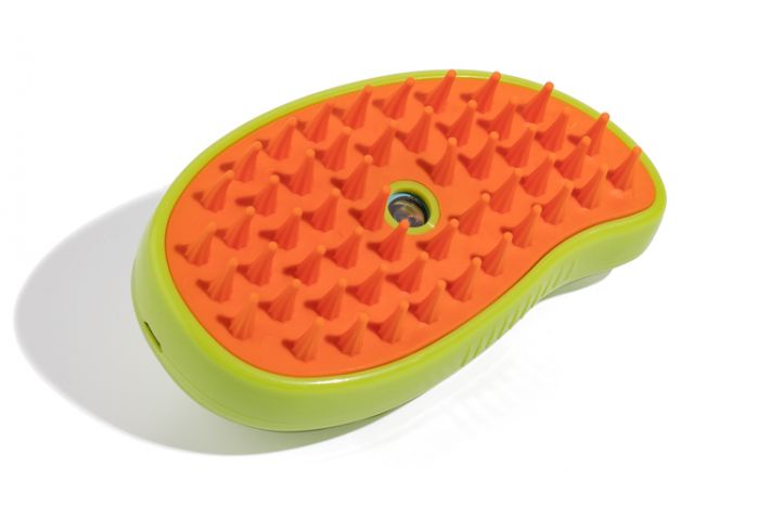 Щетка Wogy  11х6.5х5см с паром, (USB)-(Micro USB), для вычесывания животных в индивидуальной цветной упаковке, микс