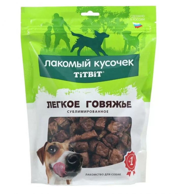 TiTBiT 0,09кг легкое говяжье сублимированное для собак