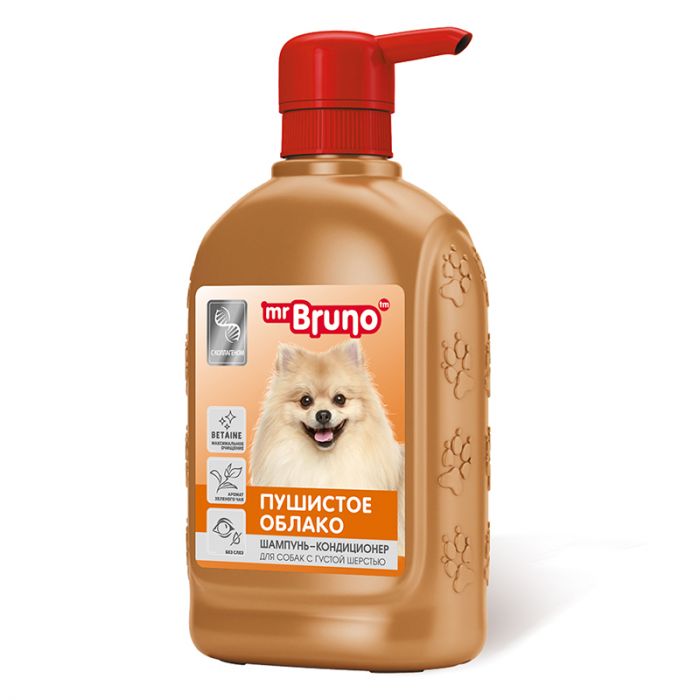 Шампунь (Mr.Bruno) № 5 Пушистое облако для густой шерсти собак, 350мл NEW