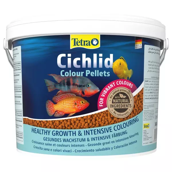 Tetra Cichlid Colour Pellets 10л корм мульти шарики для усиления окраски цихлид