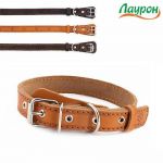 Ошейник (Лаурон) 20мм, 31-43см (кожа) неукрашенный