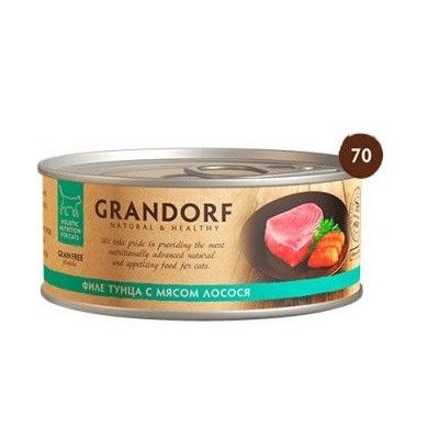 Консервы д/кошек GRANDORF Филе тунца 70гр