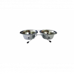 Подставка (Уют) с металлическими мисками 2х750мл