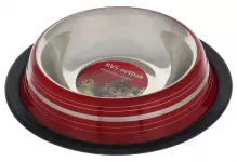 Миска (Beeztees) 653736 стальная нескользящая розовая в полосочку 180мл*11см Миска (Beeztees) 653736 стальная нескользящая розовая в полосочку 180мл*11см