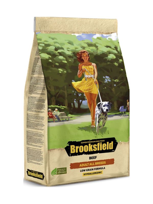 Brooksfield Adult Dog All Breeds Beef 0,8кг говядина/рис сухой для собак (354455) NEW