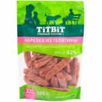 TiTBiT 0,3кг нарезка из телятины для собак всех пород - XXL