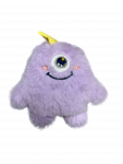 Игрушка Wogy Циклоп мягкая 9х9см меховой с мятой, микс для животных