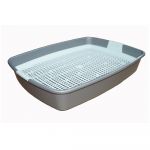 Туалет (Сибирская кошка) Мяус с сеткой высокие ножки  (40*30*7) Туалет (Сибирская кошка) Мяус с сеткой высокие ножки  (40*30*7)