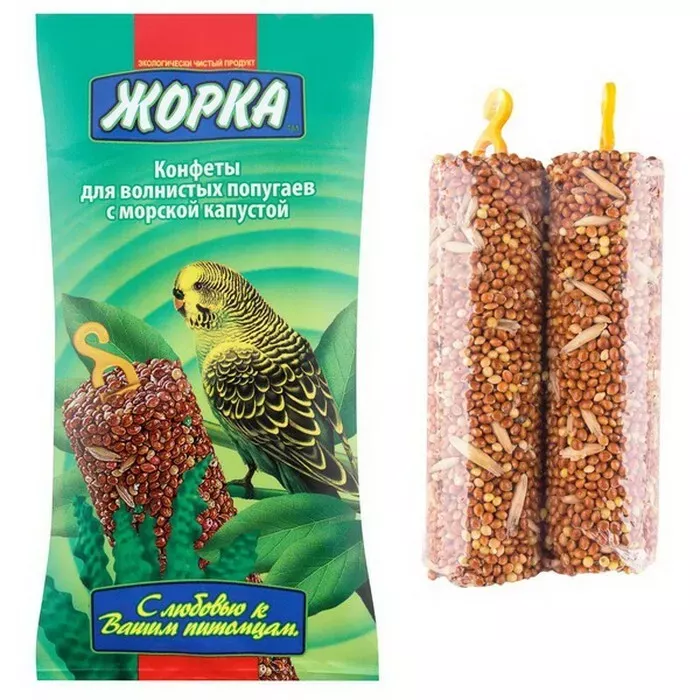 Жорка 0,1кг конфеты морская капуста для попугаев (2шт)