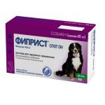 Фиприст Спот Он 4,02мл капли (3пип) против паразитов, для собак свыше 40кг (ЛИЦЕНЗИЯ) Фиприст Спот Он 4,02мл капли (3пип) против паразитов, для собак свыше 40кг (ЛИЦЕНЗИЯ)