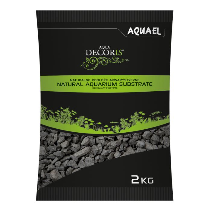 Грунт (AQUAEL) AQUA DECORIS BASALT GRAVEL для аквариума базальтовый, 2кг, 2-4мм