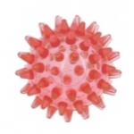 Игрушка ZooOne мяч массажный Crystal 5,5см прозрачный красный