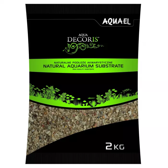 Грунт (AQUAEL) кварцевый AQUA DECORIS QUARTZ 1,6-4 мм 2 кг (1/8)