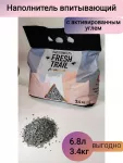 Fresh Trail Premium 3,4кг впитывающий минеральный наполнитель для кошек, кремниевый