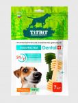 Лакомство TiTBiT ДЕНТАЛ+ Зубочистки с мясом индейки и мятой для собак, 90 г