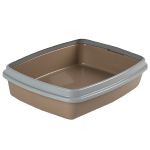 Туалет Сибирская кошка Мяус с бортиком (40*30*9) капучино