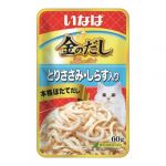 Inaba Ciao Kinnodashi 0,06кг Куриное филе с мальками ширасу влажный корм для взрослых кошек (644450) Inaba Ciao Kinnodashi 0,06кг Куриное филе с мальками ширасу влажный корм для взрослых кошек (644450)