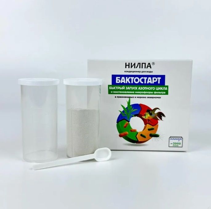 Нилпа: Бактостарт 20г на 2000л - сухой кондиционер-концентрат для запуска фильтра
