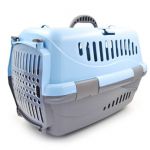 Переноска (Зооэкспресс) Турне с прозрачной пластиковой дверцей 48*32*32 см для животных голубая Переноска (Зооэкспресс) Турне с прозрачной пластиковой дверцей 48*32*32 см для животных голубая
