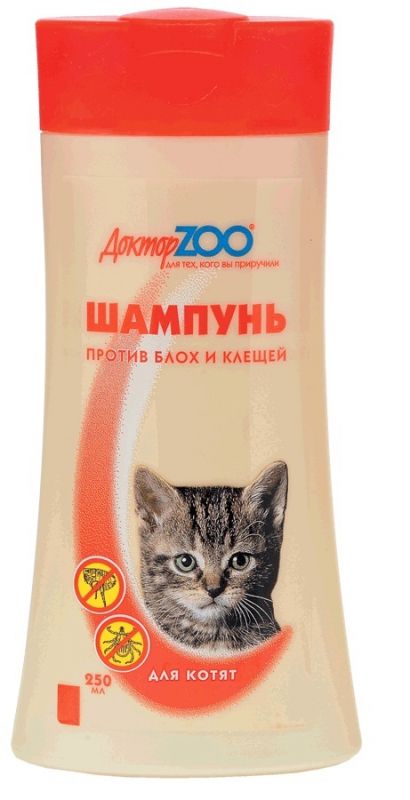 Шампунь (ДокторZoo) 0,25л антипаразитарный для котят