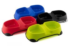 Миска (Nunbell) двойная 2х900мл 40х20х8.5см, микс для животных