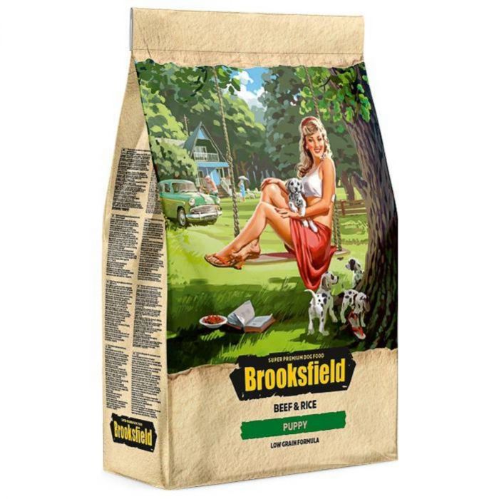 Brooksfield Puppy 3кг говядина/рис сухой для щенков (354332) NEW