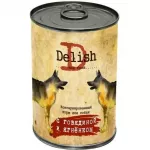 Delish 0,97кг говядина и ягнёнок консервы для собак Delish 0,97кг говядина и ягнёнок консервы для собак