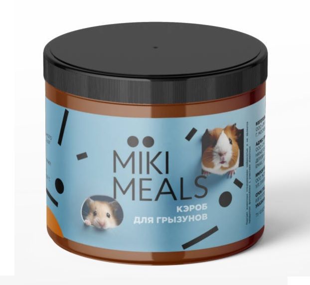 Микимилс (Mikimeals) 0,15кг Кэроб (плоды рожкового дерева) для грызунов, банка (565039)