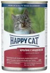 Happy Cat 0,4кг индейка и кролик кусочки в соусе для кошек (405930)