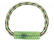 Игрушка (YUGI) веревочное кольцо термопластичная резина для собак, зеленое 18см /YT93787/